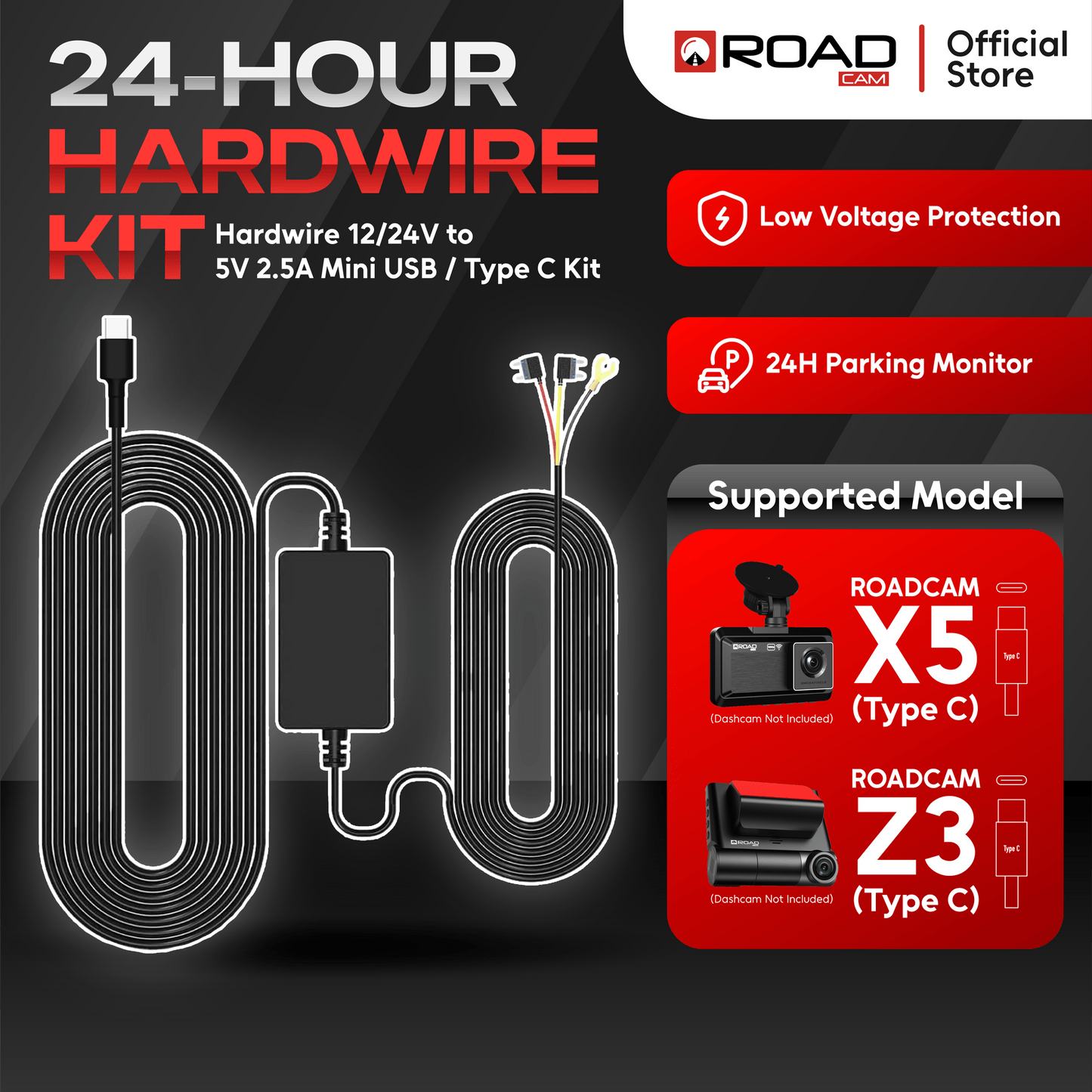 24-HOURS HARDWIRE KIT